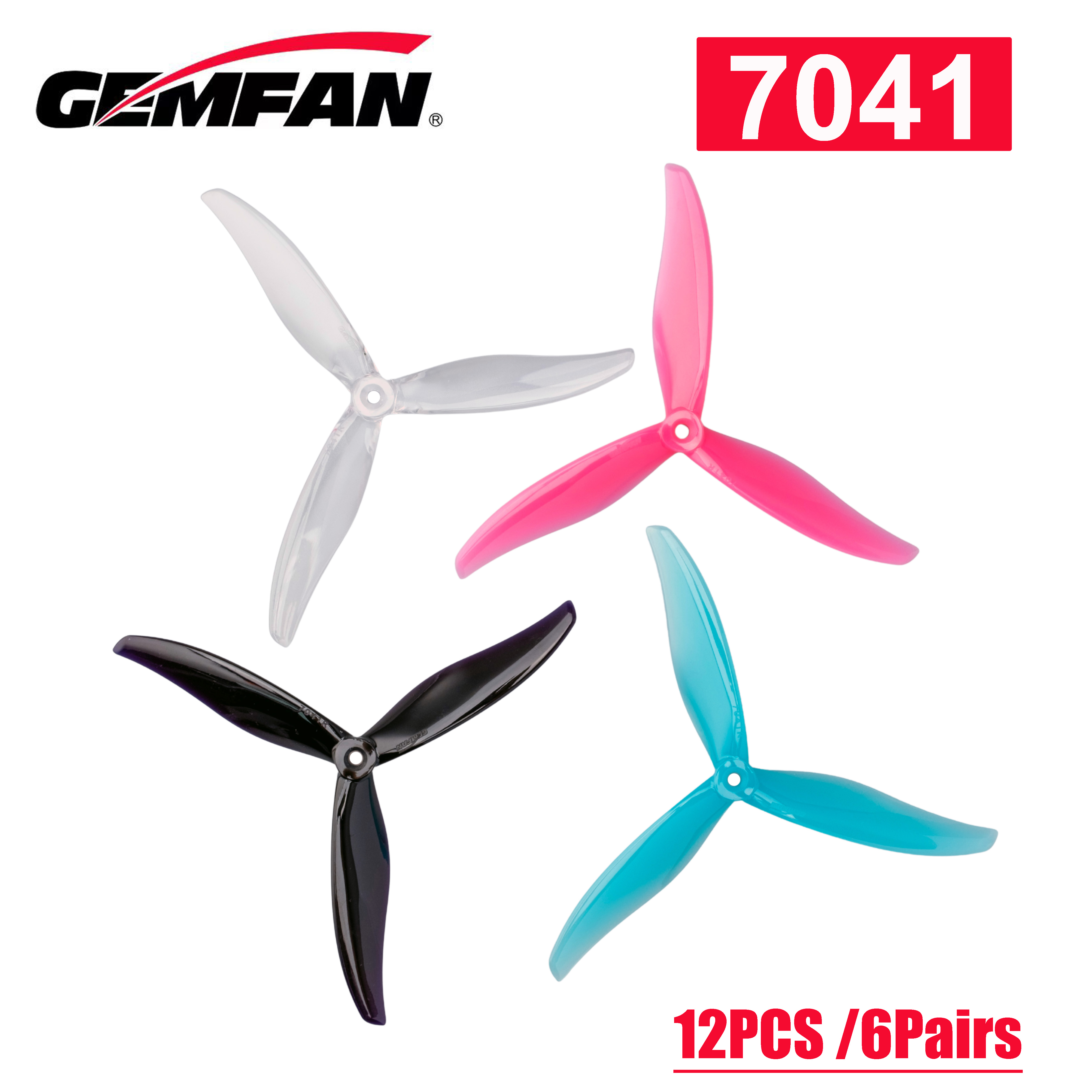 Fpv Drone Motor - NEW12PCS /6Pairs Gemfan Flash 7041 7