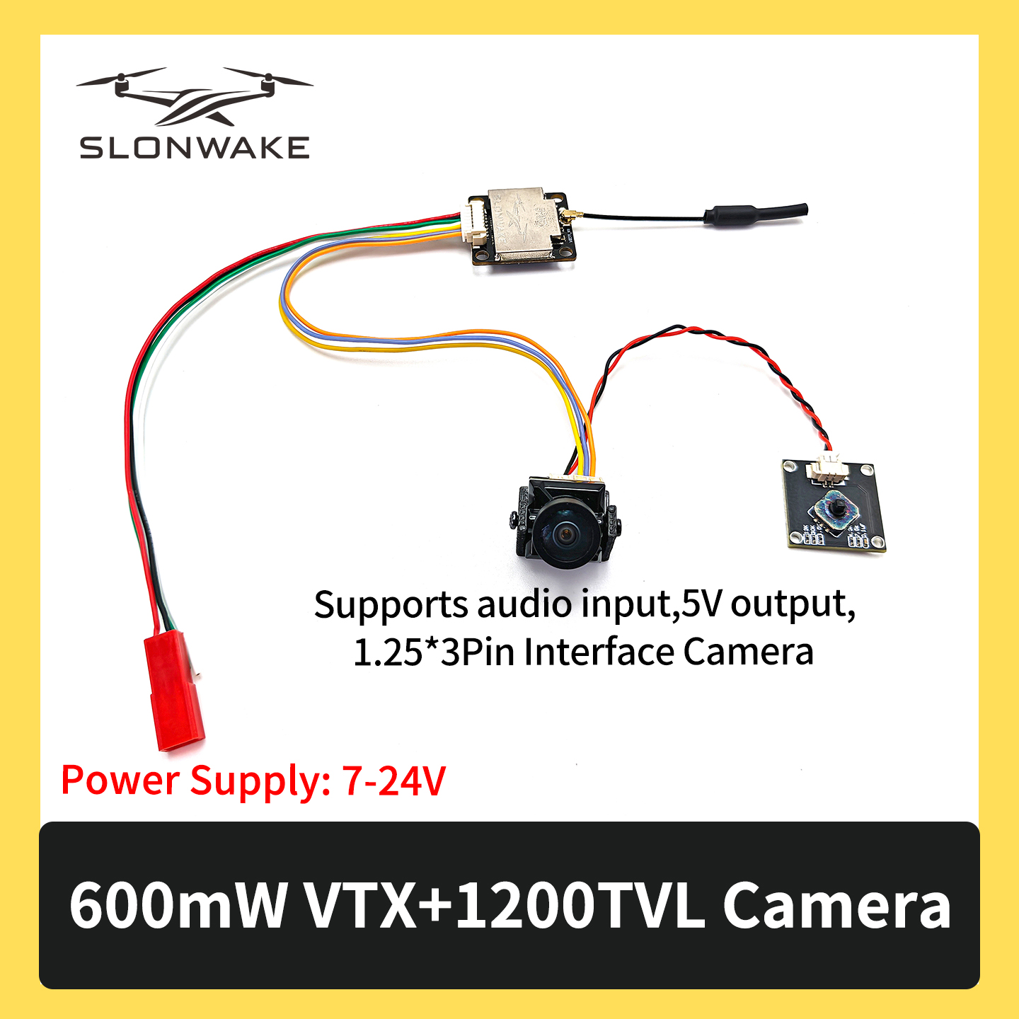 SLONWAKE 5.8G 600mW 7-24V FPV  - đánh giá và giá Fpv Drone Vtx