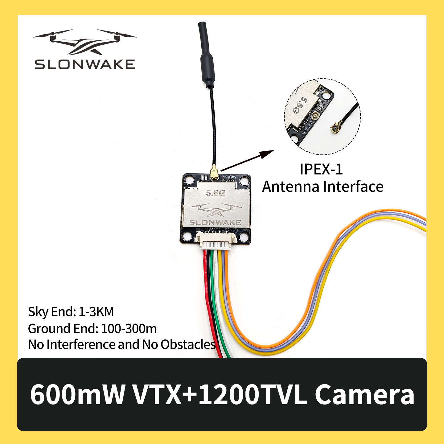 SLONWAKE 5.8G 600mW 7-24V FPV  - đánh giá và giá Fpv Drone Vtx