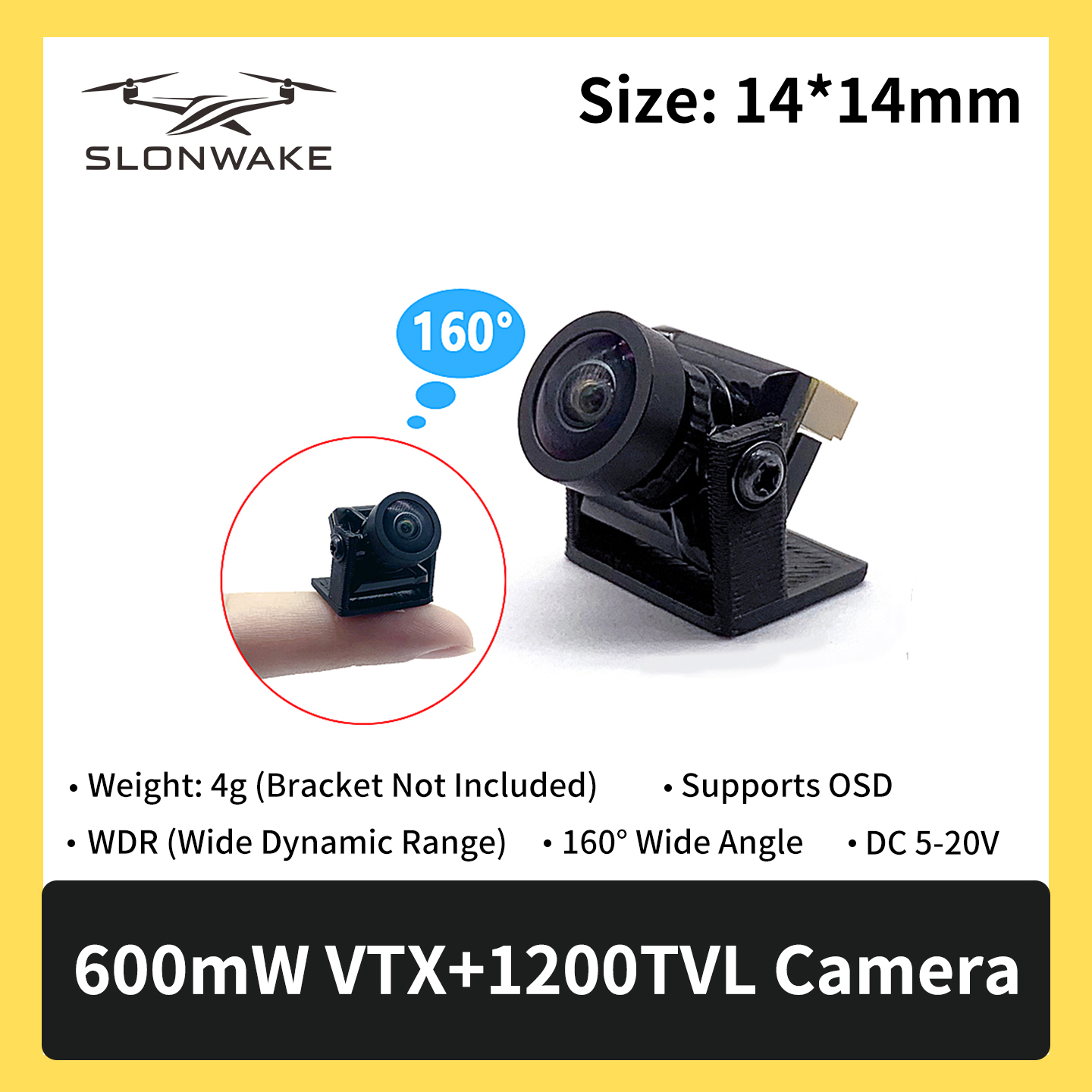 SLONWAKE 5.8G 600mW 7-24V FPV  - đánh giá và giá Fpv Drone Vtx
