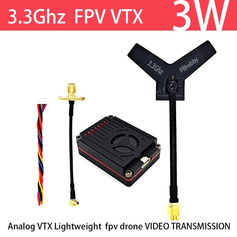 3.3GHz FPV VTX/VRX  3W Analog  - đánh giá và giá Fpv Drone Vtx