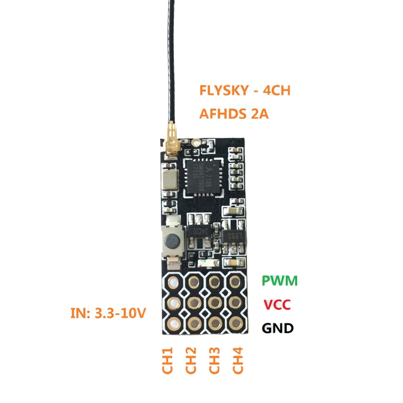 Flysky FS2A Mini Receiver 4CH  - đánh giá và giá Fpv Drone Flight Controller