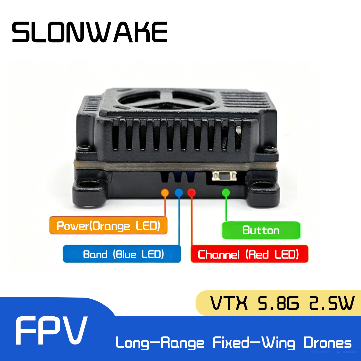 SLONWAKE 5.8G 48CH FPV Transmi - đánh giá và giá Fpv Drone Vtx