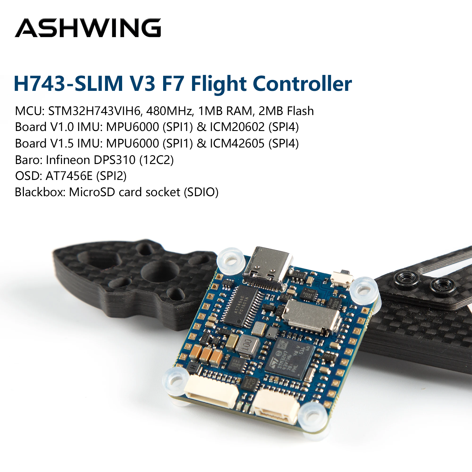 H743-SLIM V3 Flight Controller - đánh giá và giá Fpv Drone Flight Controller