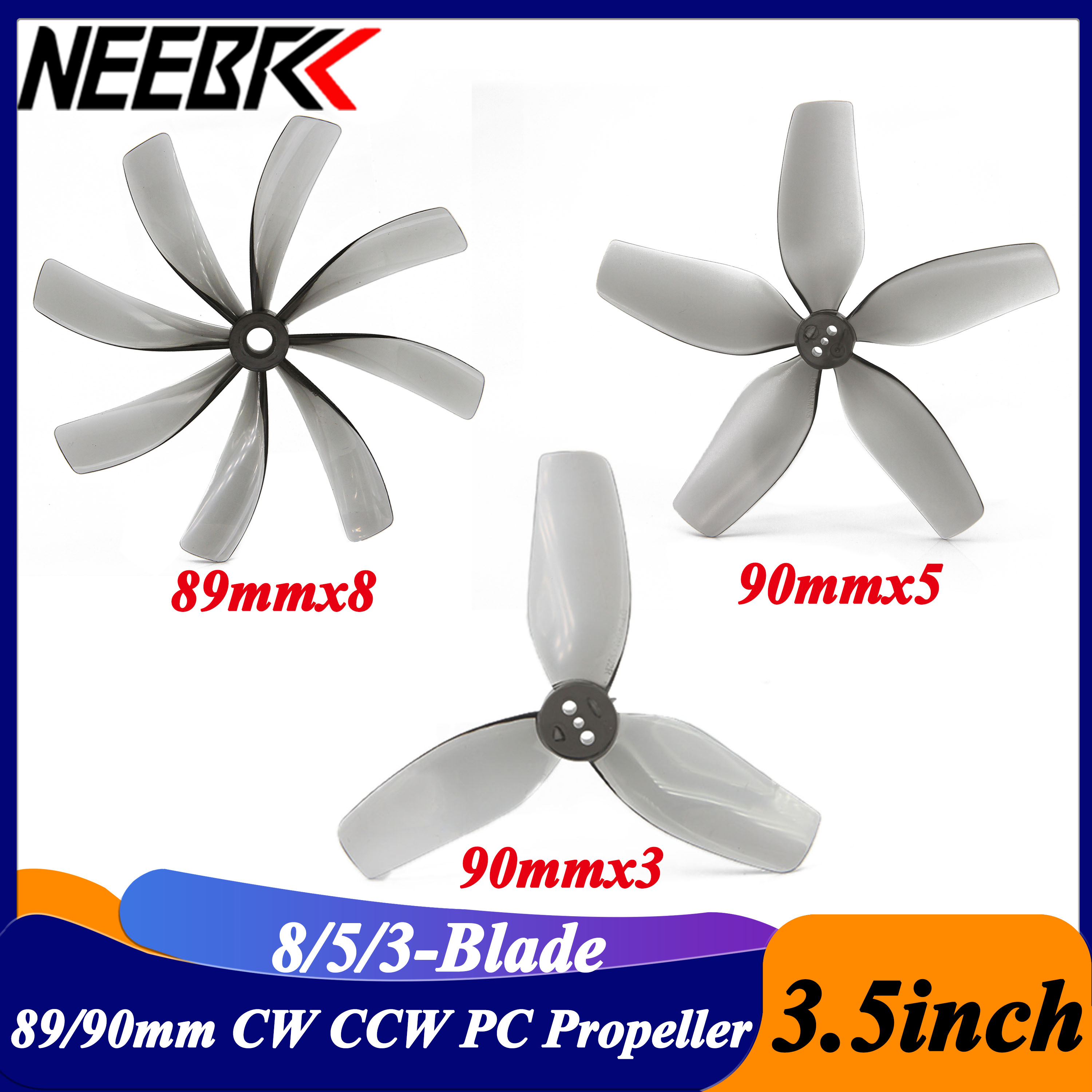 2Pairs 3.5inch 89x8 90x5 90x3  - đánh giá và giá Fpv Drone Motor