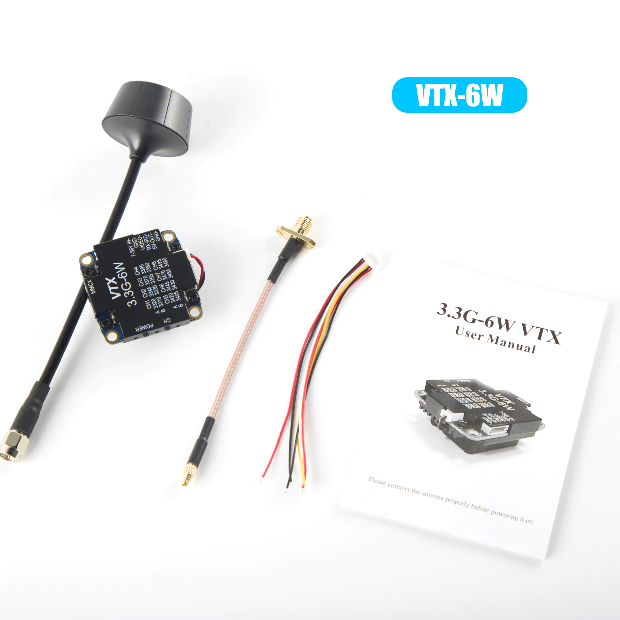 FPV Video Transmitter 3.3G 6W  - đánh giá và giá Fpv Drone Vtx